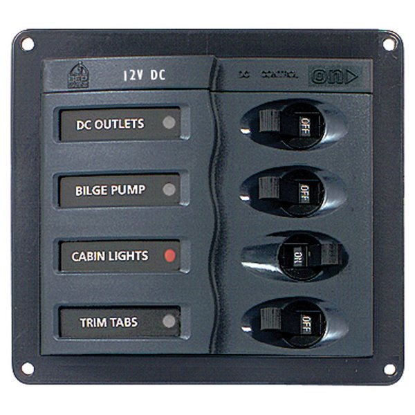 Bep Marine BEP Circuit Breaker Panel - 4-Way 900-DC